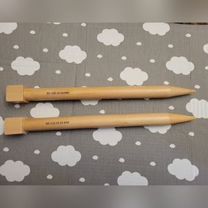 Wooden Knitting Needles US 50, 25mm